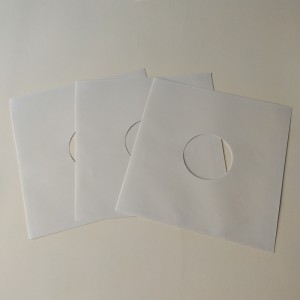12 Inner Paper Vinyl White LP Inner Sleeves สำหรับ 33RPM Vinyl Record